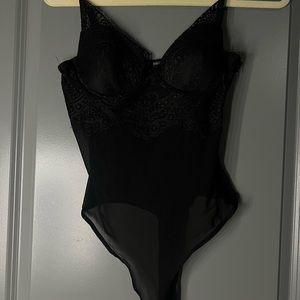 Lace bodysuit with padded bust